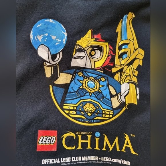 LEGO Chima Black Graphic T-Shirt MED - Picture 2 of 8